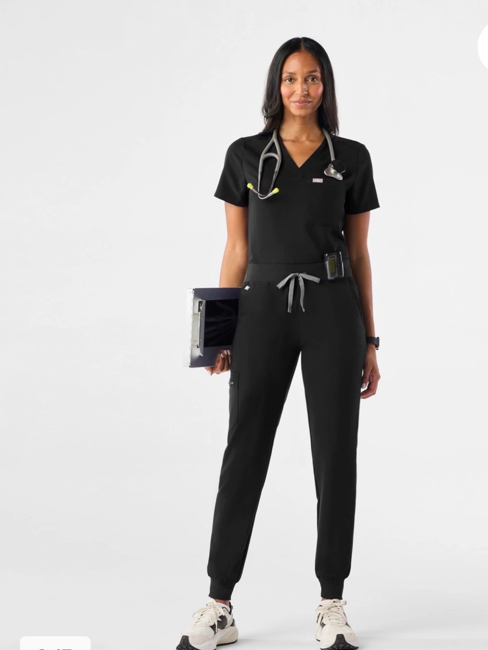FIGS Black Zamora Jogger Scrub Pants Size Medium NWOT, Medical Uniform